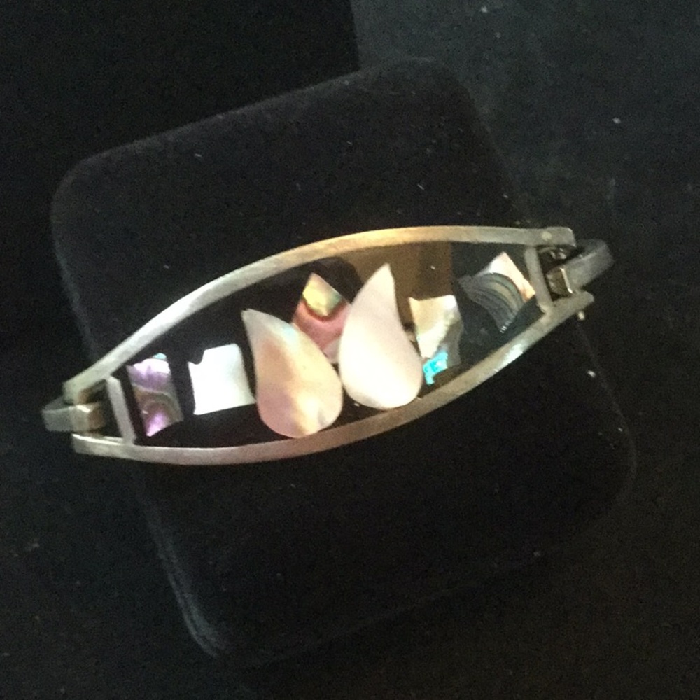 Vintage Mother of Pearl & Abalone Bracelet